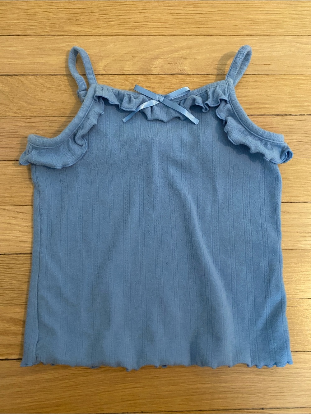 Cat & Jack Light Blue Ribbed Tank Top